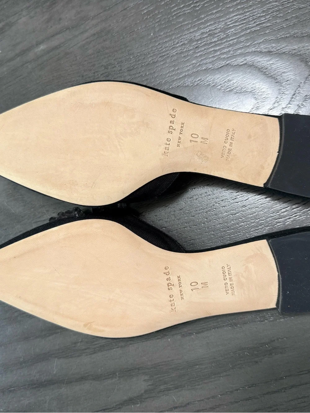 Kate Spade‎ New York Women's Blossom Black Canvas Mule Size 10 M - Picture 6 of 8